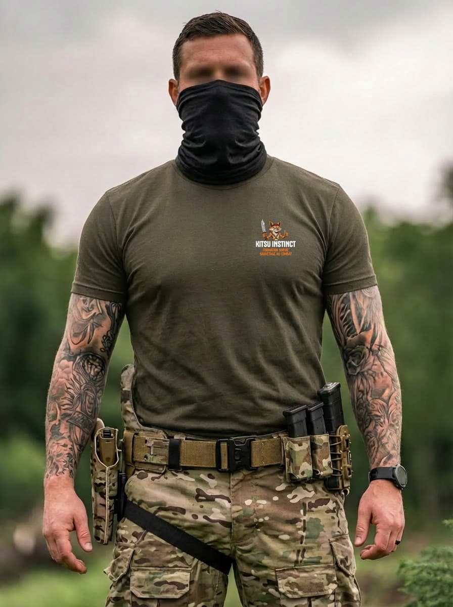 Tee Shirt Bushcraft vue coeur